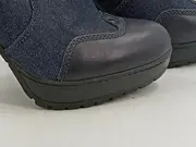Vorschaubild 4 von Damen Chelsea Boots Stiefelette Denim Blau Gr. 36 Absatz 11cm