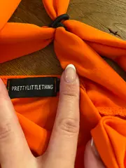 Vorschaubild 2 von Damen Jumpsuit Orange Gr. 38 Cut-Out Elegant