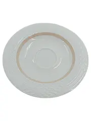 Vorschaubild 1 von Leonard Paris Untertasse Estoril Weiß Gold 16 cm Porzellan