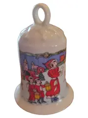 Vorschaubild 1 von In der Burg 1996 Weihnachtsglocke Porzellan Laterne Weiß 8cm