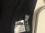 Vorschaubild 4 von Damen Glamourös Rippstrick Crop Top Langarm Strass Schwarz L