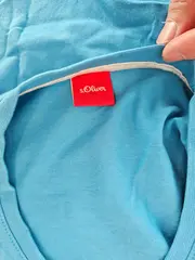 Vorschaubild 3 von Herren T-Shirt mit TRAVEL Print Blau Gr. 48/M Casual Baumwolle