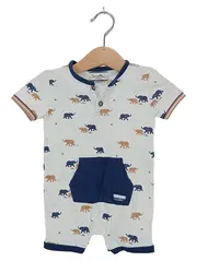 Vorschaubild 1 von Baby Body Strampler Elefanten Mehrfarbig Gr. 62 Baumwolle