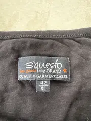 Vorschaubild 5 von Damen Langarmshirt Gr. 42 Schwarz Blumenmuster Casual