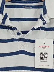 Vorschaubild 2 von Poloshirt Jungen Gr. 114/116 Blau Weiß Gestreift Maritim