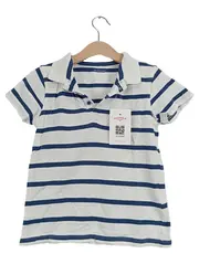 Vorschaubild 1 von Poloshirt Jungen Gr. 114/116 Blau Weiß Gestreift Maritim