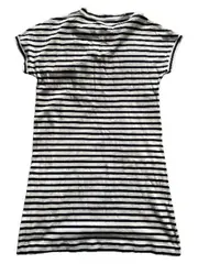 Vorschaubild 2 von Freizeitkleid Damen L Gestreift Mehrfarbig Baumwolle