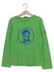Vorschaubild 1 von Kinder Langarmshirt Gr. 128 Grün mit Troll-Aufdruck Casual