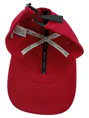 Vorschaubild 2 von Cap Kappe Herren Rot Baumwolle Minimalistisch Logo UNI