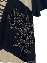 Vorschaubild 4 von Damen T-Shirt Animal Print Viskose Beige Gr. 40 L Kurzarm