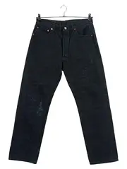 Vorschaubild 1 von 501 Jeans Herren W34/L30 Schwarz Straight Leg Denim
