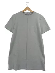 Vorschaubild 1 von Strickkleid Damen Gr. L Grau Kurzarm Pulloverkleid Meliert