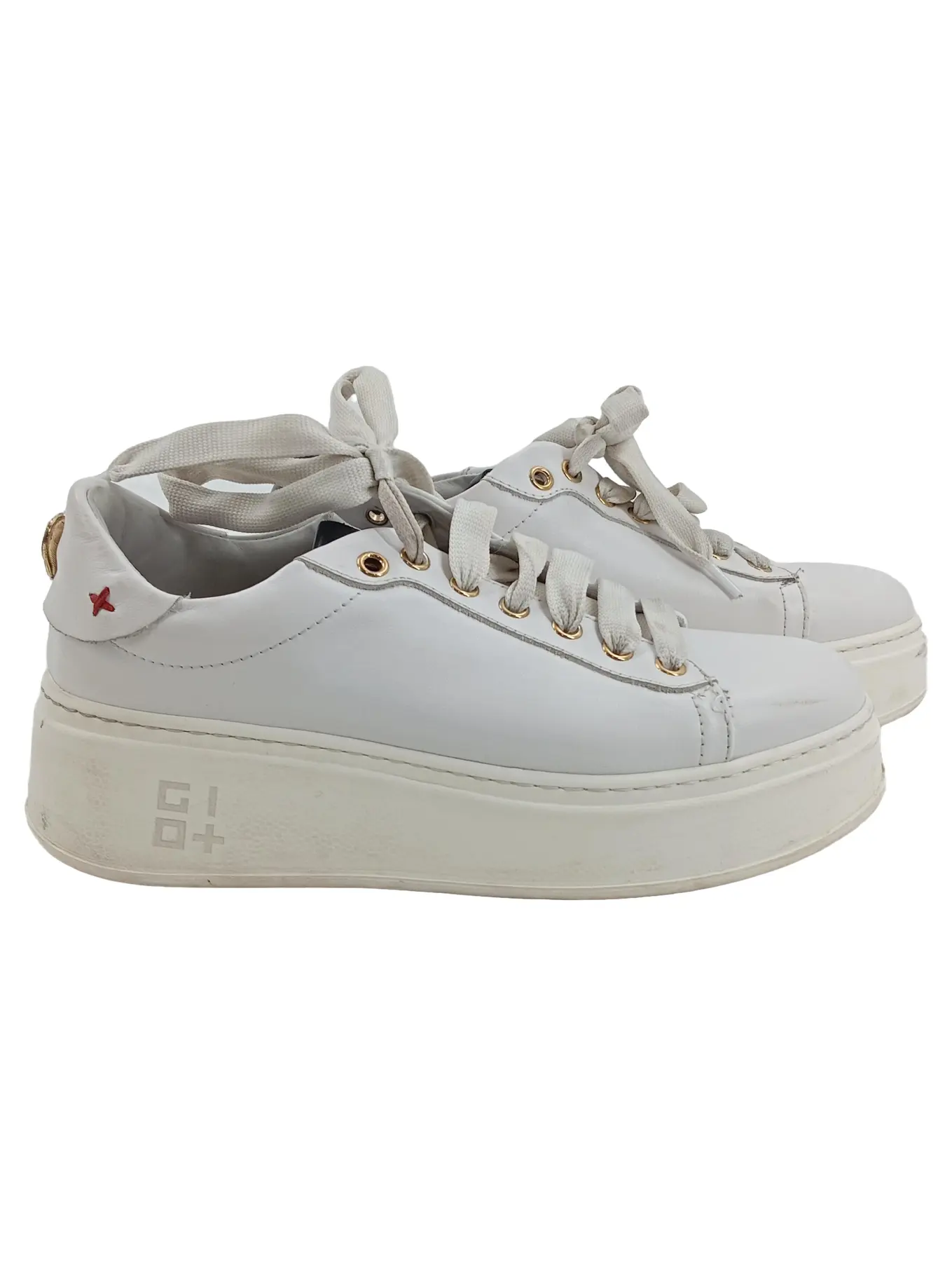 GIO+ GIO+ Damen Sneaker low Gr. 37 Weiß Casual Plateau Schuhe