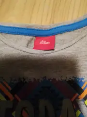 Vorschaubild 2 von Jungen Langarmshirt Gr. 104-110 Grau Skater Print Streetwear