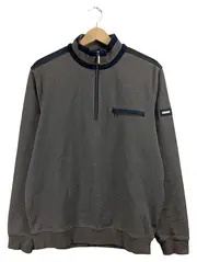 Vorschaubild 1 von Herren Pullover Half-Zip Sweatshirt Grau Größe L