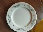 Vorschaubild 2 von Kuchenteller Porzellan Weiß Blumenmuster 19cm Klassisch