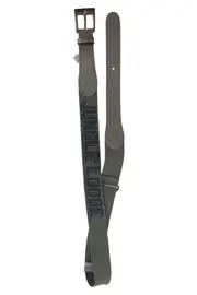 Vorschaubild 1 von Herren Gürtel Leder Stoff Grau Casual Größe 95 Schriftzug