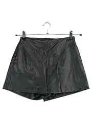 Vorschaubild 1 von Hosenrock Damen XS Schwarz Kunstleder Minirock
