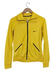 Vorschaubild 1 von Damen Trainingsjacke Gelb Gr. 36/S Sportlich Polyester Reißverschluss