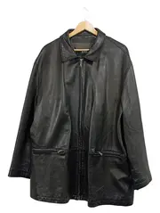 Vorschaubild 1 von Lederjacke Herren Gr. 56 Schwarz Echtleder Zip Classic