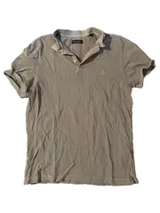 Vorschaubild 1 von Poloshirt Herren Baumwolle Beige Kurzarm Gr. M 48