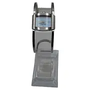 Vorschaubild 1 von Damen Armbanduhr Manschette Silber Edelstahl Hellblau