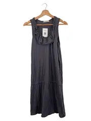 Vorschaubild 1 von Damen Freizeitkleid Gr. S/XS Schwarz Casual Baumwolle