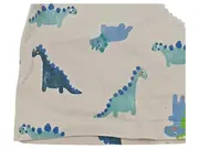 Vorschaubild 2 von Kinder Langarmshirt Gr. 74 Beige Dinosaurier Motiv Baumwolle Jungen