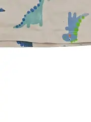 Vorschaubild 4 von Kinder Langarmshirt Gr. 74 Beige Dinosaurier Motiv Baumwolle Jungen