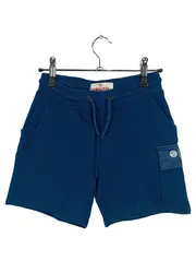 Vorschaubild 1 von Cargo Shorts Jungen 140 Blau Baumwolle Freizeit Sportlich Uni Logo