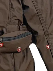 Vorschaubild 2 von Damen Parka Jacke Gr. 38 Braun Fellkragen Kapuze Outdoor