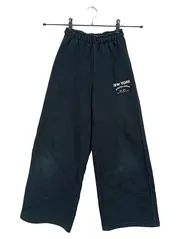 Vorschaubild 1 von Kinder Jogginghose Wide Leg Schriftzug Logo Print Schwarz Gr. 140