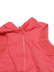Vorschaubild 2 von Weste Mädchen Gr. 86 Pink Baumwolle Reißverschluss Sweatweste
