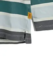 Vorschaubild 5 von Poloshirt Langarm Jungen Gestreift Bär Applikation Gr. 98 Mehrfarbig