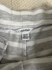 Vorschaubild 3 von Damen Lounge Shorts XS Grau Weiß Gestreift Baumwolle