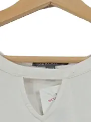 Vorschaubild 2 von Damen Langarmshirt Gr. 40/L Weiß Basic Viskose Elasthan