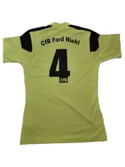 Vorschaubild 2 von Herren Fußball Trikot CfB Ford Niehl #4 Gr. S Neongelb Climalite