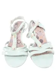 Vorschaubild 2 von Sandaletten Damen Gr. 37 Grün Elegant Absatzschuhe Party