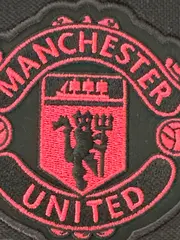 Vorschaubild 5 von Manchester United Poloshirt Herren Kurzarm Logo Print Schwarz S