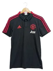 Vorschaubild 1 von Manchester United Poloshirt Herren Kurzarm Logo Print Schwarz S