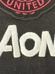 Vorschaubild 6 von Manchester United Poloshirt Herren Kurzarm Logo Print Schwarz S