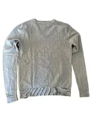 Vorschaubild 3 von Herren Pullover V-Ausschnitt Grau Meliert Gr. S