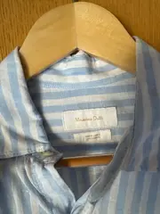 Vorschaubild 7 von Herren Business Hemd gestreift Leinen Gr. 38
