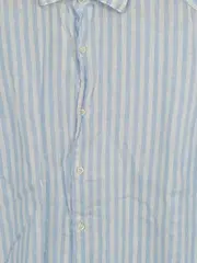 Vorschaubild 3 von Herren Business Hemd gestreift Leinen Gr. 38