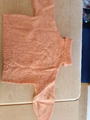 Vorschaubild 4 von Damen Strickpullover Rollkragen Orange Gr. 38 M Casual