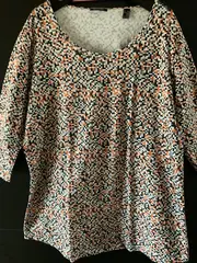 Vorschaubild 3 von Woman Damen Pullover Shirt Gr. 44 XXL Mehrfarbig Geometrisch 3/4-Arm