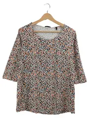 Vorschaubild 1 von Woman Damen Pullover Shirt Gr. 44 XXL Mehrfarbig Geometrisch 3/4-Arm