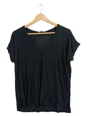 Vorschaubild 1 von Trafaluc Damen T-Shirt V-Ausschnitt Schwarz Gr. S Basic
