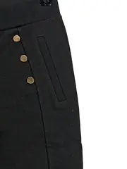 Vorschaubild 5 von Damen Hose Anzughose Stoffhose Goldknöpfe Elegant Schwarz Gr. W31 40 L