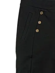 Vorschaubild 3 von Damen Hose Anzughose Stoffhose Goldknöpfe Elegant Schwarz Gr. W31 40 L
